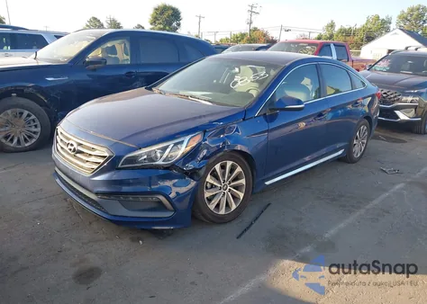 2015 Hyundai Sonata Sport z USA, uszkodzony, nr VIN 5NPE34AF2FH090853